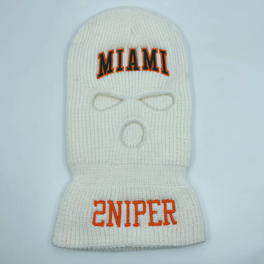 MIAMI SKI MASK (CANES - WHITE)