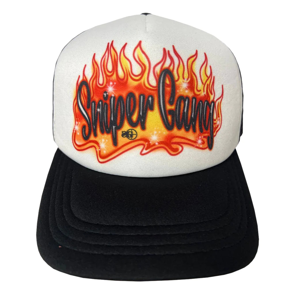 AIRBRUSH (FLAMES: TRUCKER HAT)